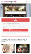 How meilleurcoiffeur.com looks like on a mobile device such as an iPhone.