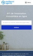 How meilleursagents.com looks like on a mobile device such as an iPhone.