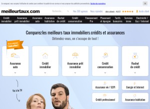 How meilleurtaux.com looks like on a tablet such as an iPad.