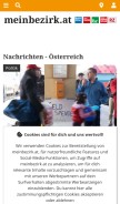 How meinbezirk.at looks like on a mobile device such as an iPhone.