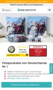 How meinfoto.de looks like on a mobile device such as an iPhone.