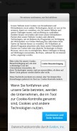How meinungsort.de looks like on a mobile device such as an iPhone.