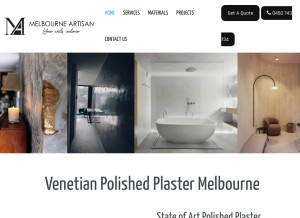 How melbourneartisan.com.au looks like on a tablet such as an iPad.