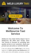 How melbtaxi.com.au looks like on a mobile device such as an iPhone.