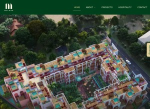 How melhorgroup.com looks like on a tablet such as an iPad.