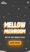 How mellowmushroom.com looks like on a mobile device such as an iPhone.