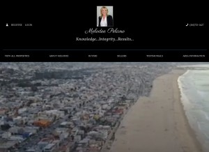 How melodeepelano.com looks like on a tablet such as an iPad.