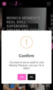 How melodypleasure.com looks like on a mobile device such as an iPhone.