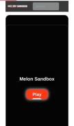 How melon-sandbox.com looks like on a mobile device such as an iPhone.