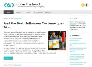 How meltwater.io looks like on a tablet such as an iPad.