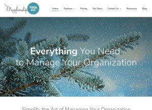 How membershiptoolkit.com looks like on a tablet such as an iPad.