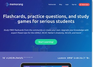 How memorangapp.com looks like on a tablet such as an iPad.