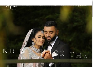 How memoryfilming.co.uk looks like on a tablet such as an iPad.