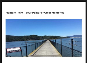 How memorypoint.net looks like on a tablet such as an iPad.