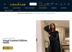 How memsaabonline.com looks like on a tablet such as an iPad.