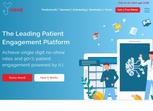 How mendvip.com looks like on a tablet such as an iPad.