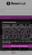 How mensenlinq.nl looks like on a mobile device such as an iPhone.