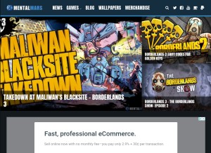 How mentalmars.com looks like on a tablet such as an iPad.