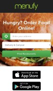 How menufy.com looks like on a mobile device such as an iPhone.