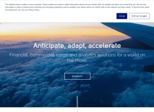 How mercator.com looks like on a tablet such as an iPad.