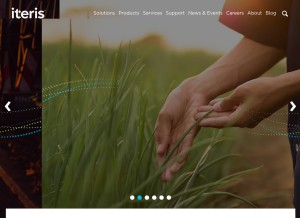 How meridian-enviro.com looks like on a tablet such as an iPad.