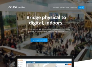 How meridianapps.com looks like on a tablet such as an iPad.