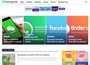 How messengerize.com looks like on a tablet such as an iPad.