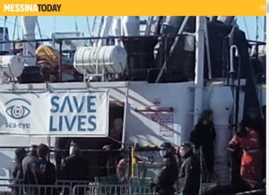 How messinatoday.it looks like on a tablet such as an iPad.