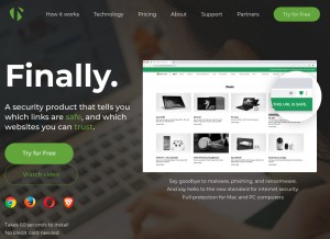 How metacert.com looks like on a tablet such as an iPad.