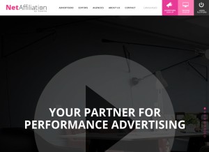 How metaffiliation.com looks like on a tablet such as an iPad.