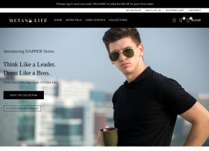 How metanolife.com looks like on a tablet such as an iPad.
