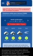 How meteo-annecy.com looks like on a mobile device such as an iPhone.
