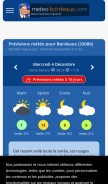 How meteo-bordeaux.com looks like on a mobile device such as an iPhone.