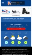 How meteo-lille.net looks like on a mobile device such as an iPhone.
