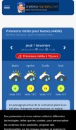 How meteo-nantes.net looks like on a mobile device such as an iPhone.