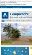 How meteofrance.fr looks like on a mobile device such as an iPhone.