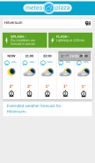 How meteoplaza.com looks like on a mobile device such as an iPhone.