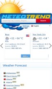 How meteotrend.com looks like on a mobile device such as an iPhone.
