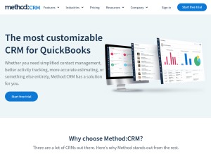 How method.me looks like on a tablet such as an iPad.