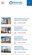How methodisthealthsystem.org looks like on a mobile device such as an iPhone.
