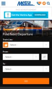 How metrarail.com looks like on a mobile device such as an iPhone.