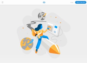 How metrilo.com looks like on a tablet such as an iPad.