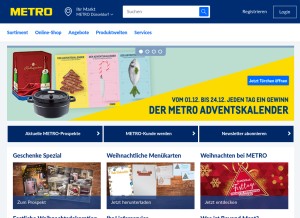 How metro.de looks like on a tablet such as an iPad.