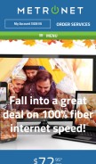 How metronetinc.com looks like on a mobile device such as an iPhone.