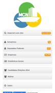 How meucongressonacional.com looks like on a mobile device such as an iPhone.