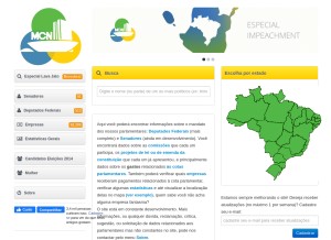 How meucongressonacional.com looks like on a tablet such as an iPad.