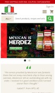 How mexgrocer.com looks like on a mobile device such as an iPhone.