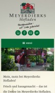How meyerdierks-hofladen.de looks like on a mobile device such as an iPhone.