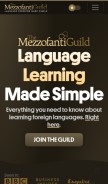 How mezzoguild.com looks like on a mobile device such as an iPhone.