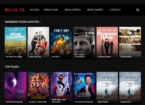 How mflix.to looks like on a tablet such as an iPad.